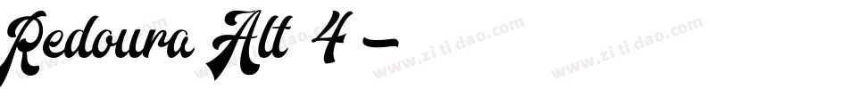 Redoura Alt 4字体转换